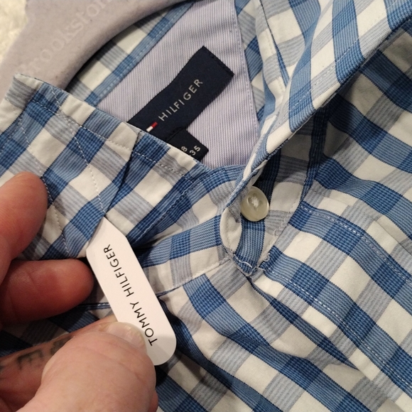 Tommy Hilfiger size 18/xxl blue white plaid - Picture 10 of 11
